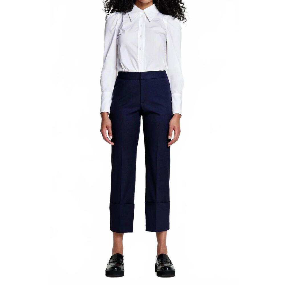 NEW SMYTHE women's cuffed flood pant in deep navy